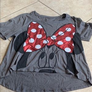 Minnie Mouse shirt.